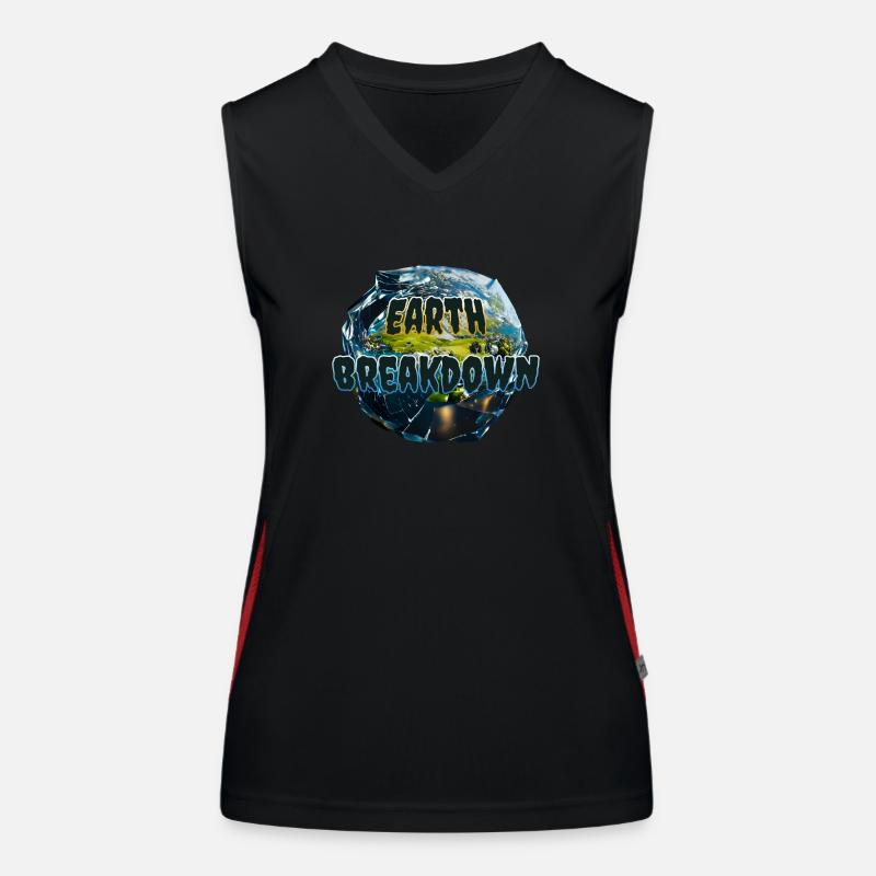 Earth Breakdown Women's Functional Contrast Tank Top