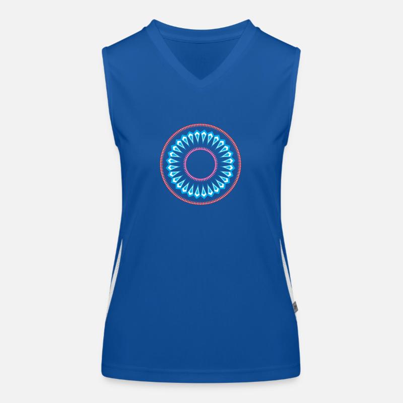 Motif de conception de mandala simple Débardeur respirant contrasté Femme