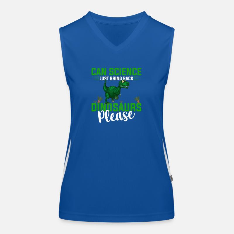 Can Science Just Bring Back Dinosaurs Please Débardeur respirant contrasté Femme