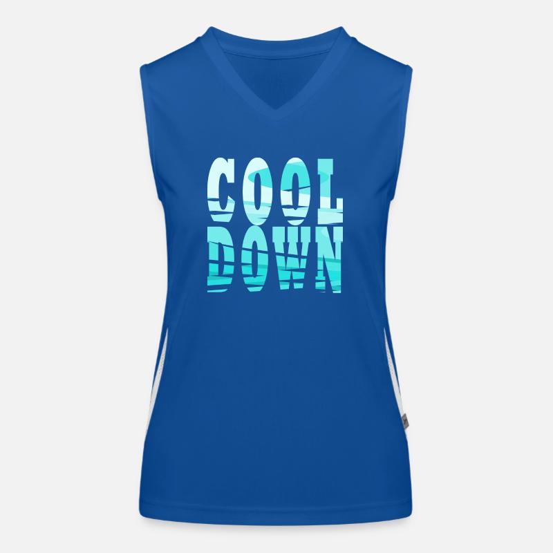 Cool Down Débardeur respirant contrasté Femme