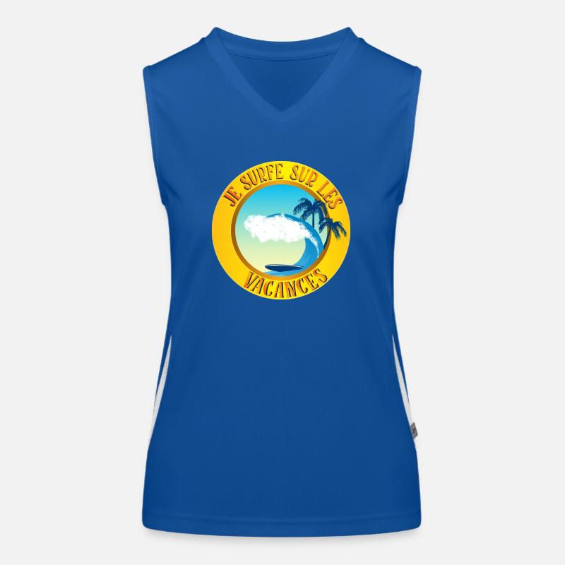 offene Stelle Funktionelles Kontrast-Tank Top für Frauen