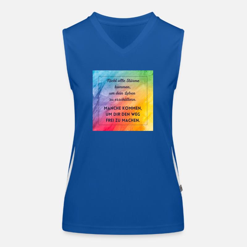 Sturm Funktionelles Kontrast-Tank Top für Frauen