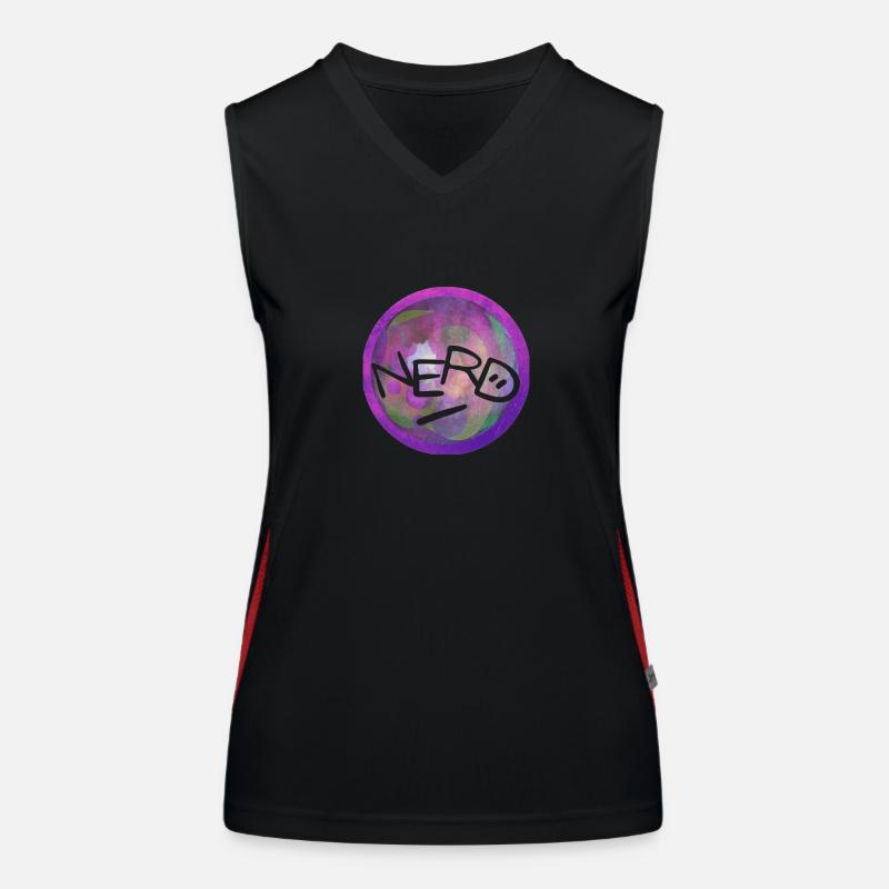 NERD Funktionelles Kontrast-Tank Top für Frauen
