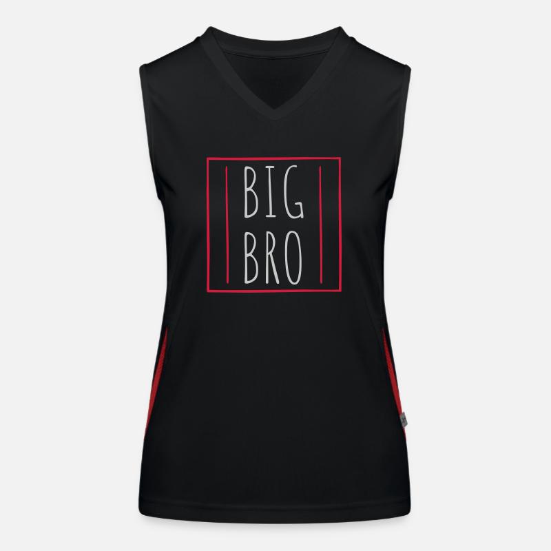 Border Big Bro Logo Débardeur respirant contrasté Femme