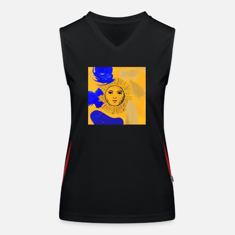 Sun Funktionelles Kontrast-Tank Top für Frauen
