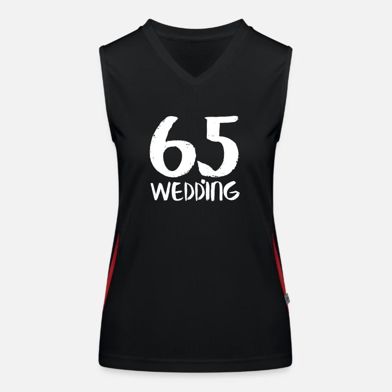 65 wedding Funktionelles Kontrast-Tank Top für Frauen