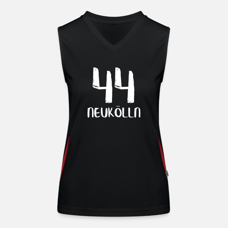 44 Neukoelln Funktionelles Kontrast-Tank Top für Frauen