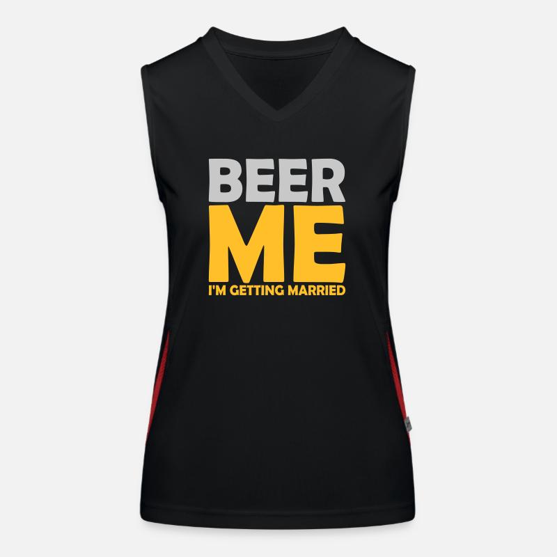 Beer Me Me marier Débardeur respirant contrasté Femme