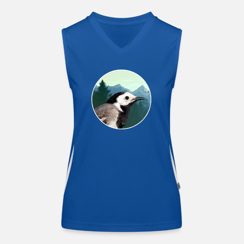 Wagtail Profile Forest Emblem Women's Functional Contrast Tank Top