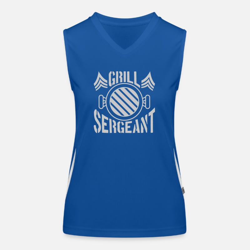 Grill Sergeant BBQ Grillparty Funktionelles Kontrast-Tank Top für Frauen