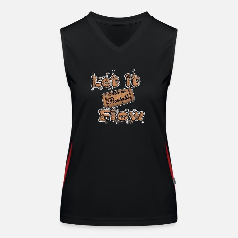 Let it flow cork Women's Functional Contrast Tank Top