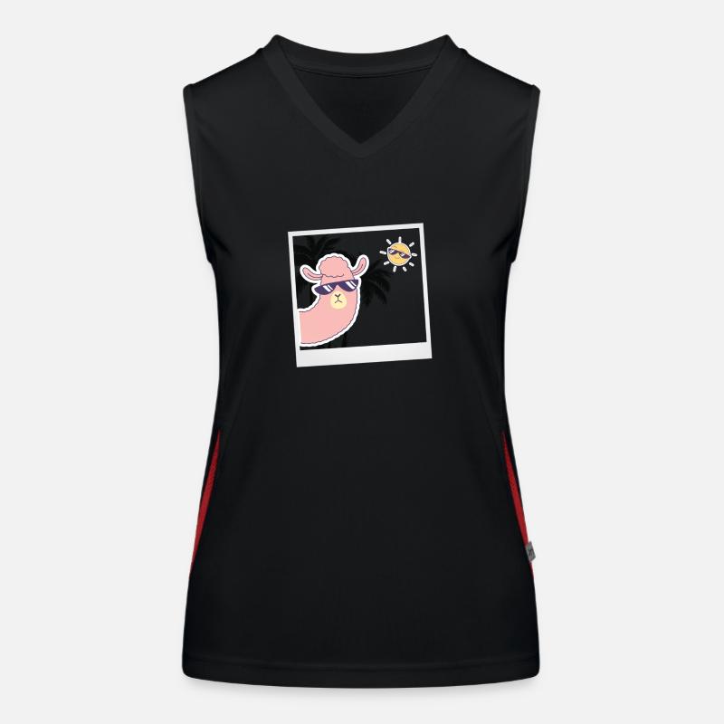 Selfie. Funktionelles Kontrast-Tank Top für Frauen