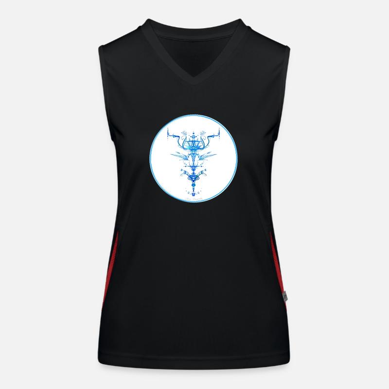 Mystique Collection ~ light blue ~ n°2 Women's Functional Contrast Tank Top