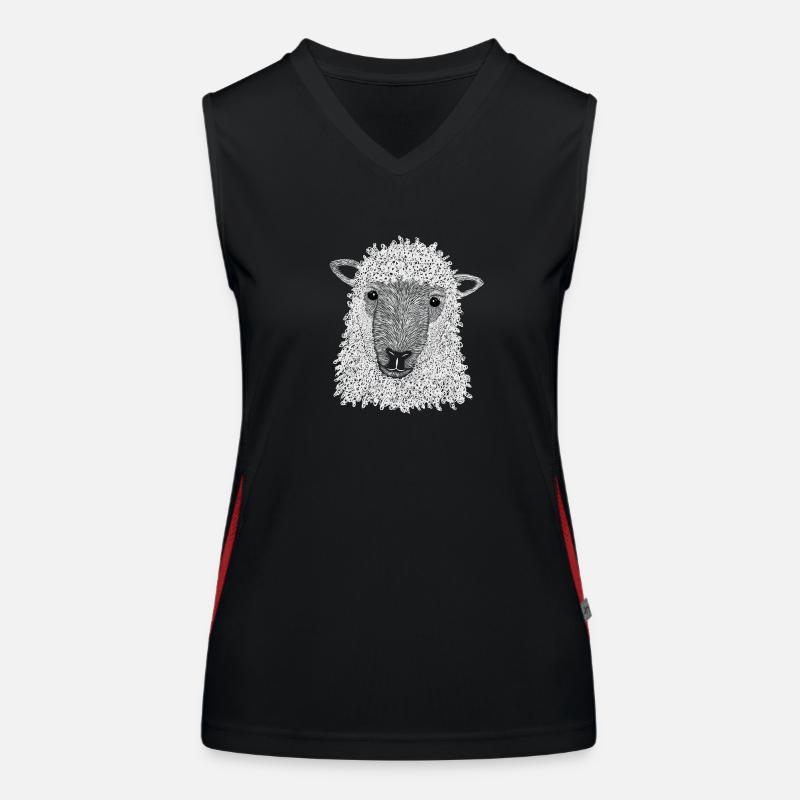 Mouton Débardeur respirant contrasté Femme