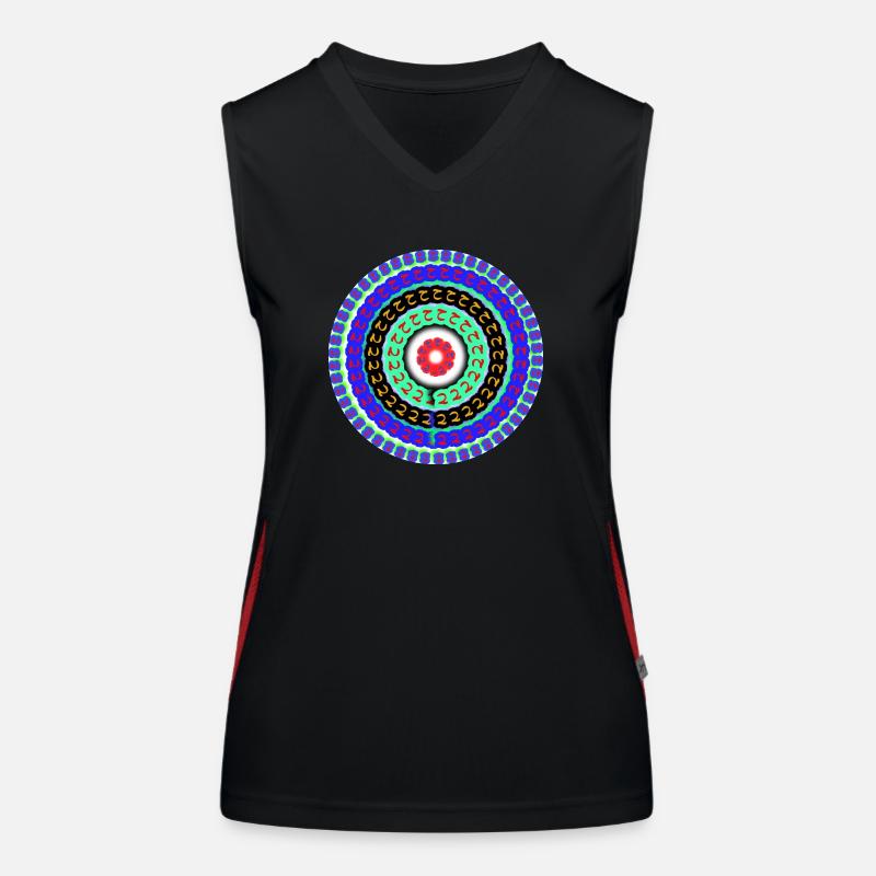 color drawing Women's Functional Contrast Tank Top