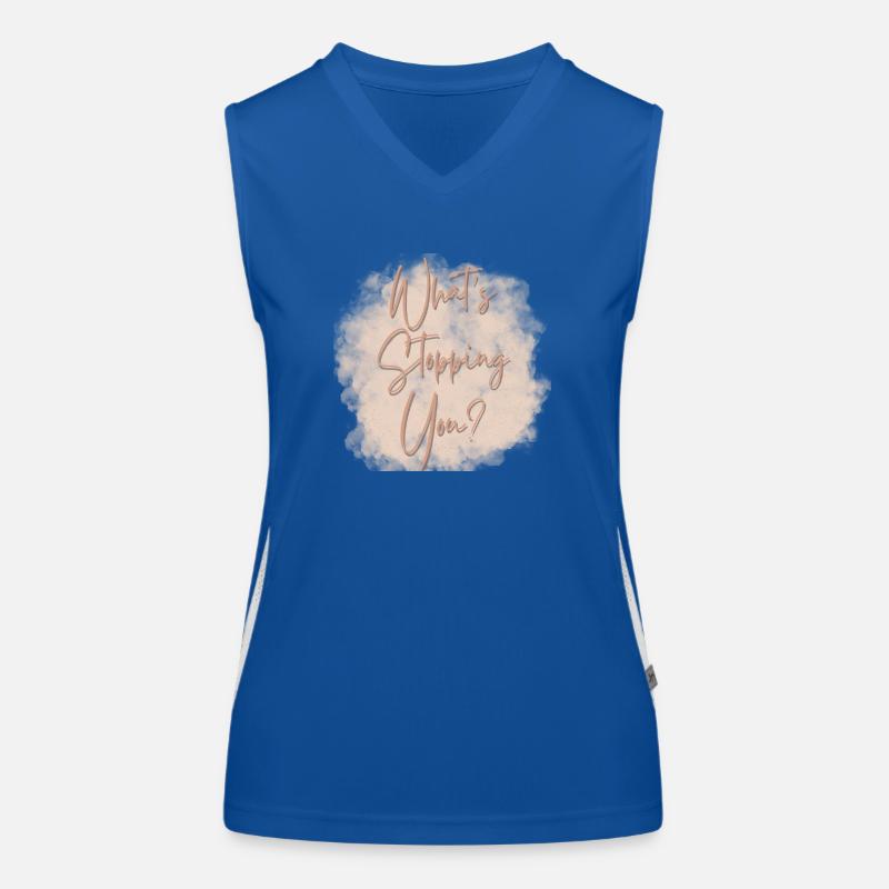 Was Sie von Ihrer Motivation abhält Funktionelles Kontrast-Tank Top für Frauen