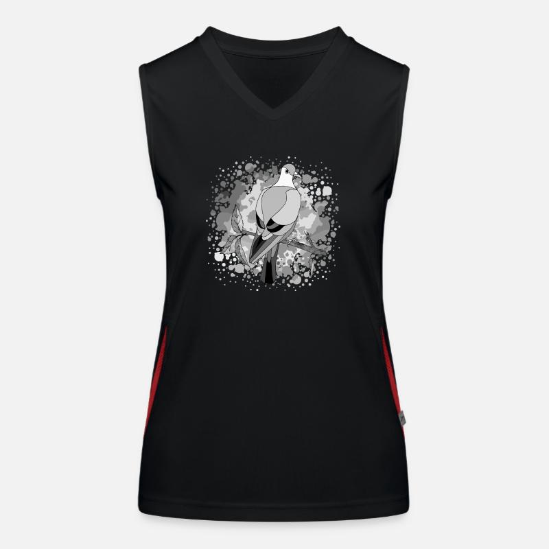Vogel Funktionelles Kontrast-Tank Top für Frauen