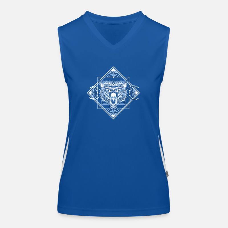Runen Icon Glaube Funktionelles Kontrast-Tank Top für Frauen