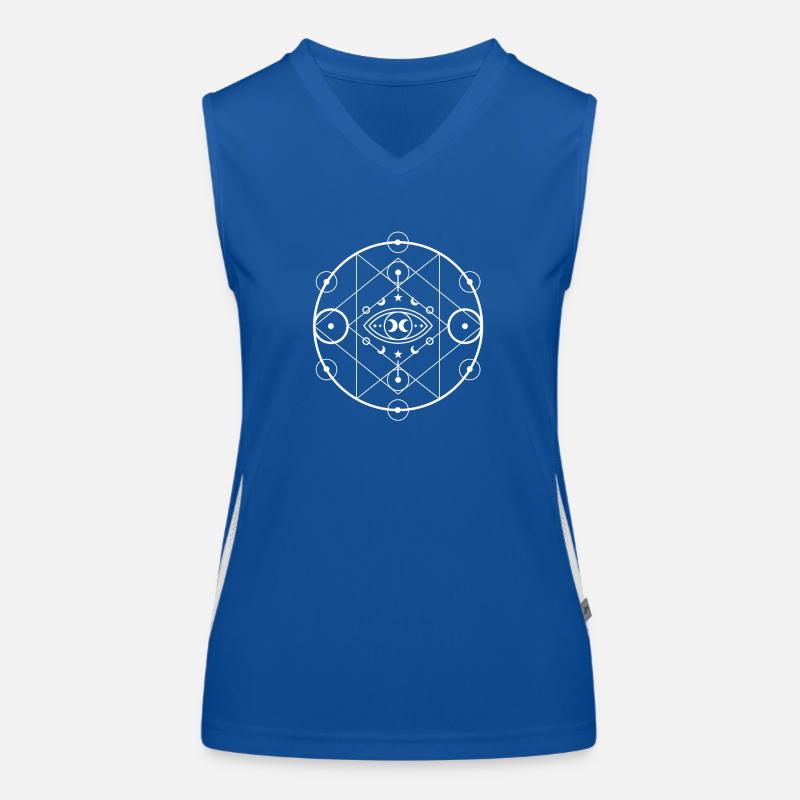 Runen Symbolik Element Piktogram Funktionelles Kontrast-Tank Top für Frauen