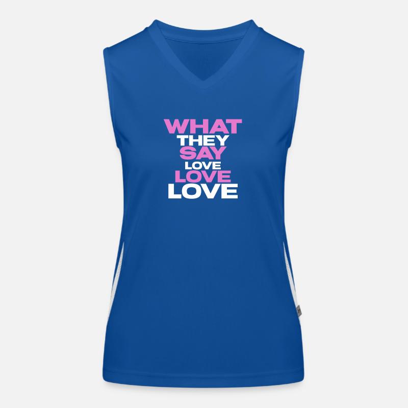 Liebe Funktionelles Kontrast-Tank Top für Frauen