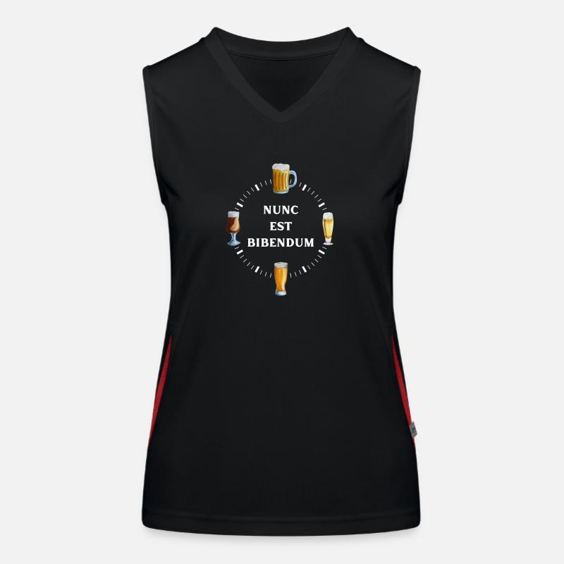 Nunc Beer Clock is Bibendum Women's Functional Contrast Tank Top