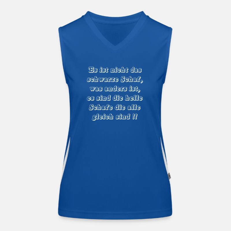Schaf Funktionelles Kontrast-Tank Top für Frauen