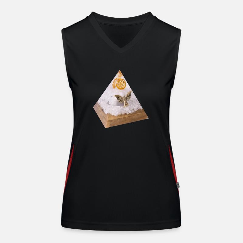 Erzengel Michael Pyramide Funktionelles Kontrast-Tank Top für Frauen