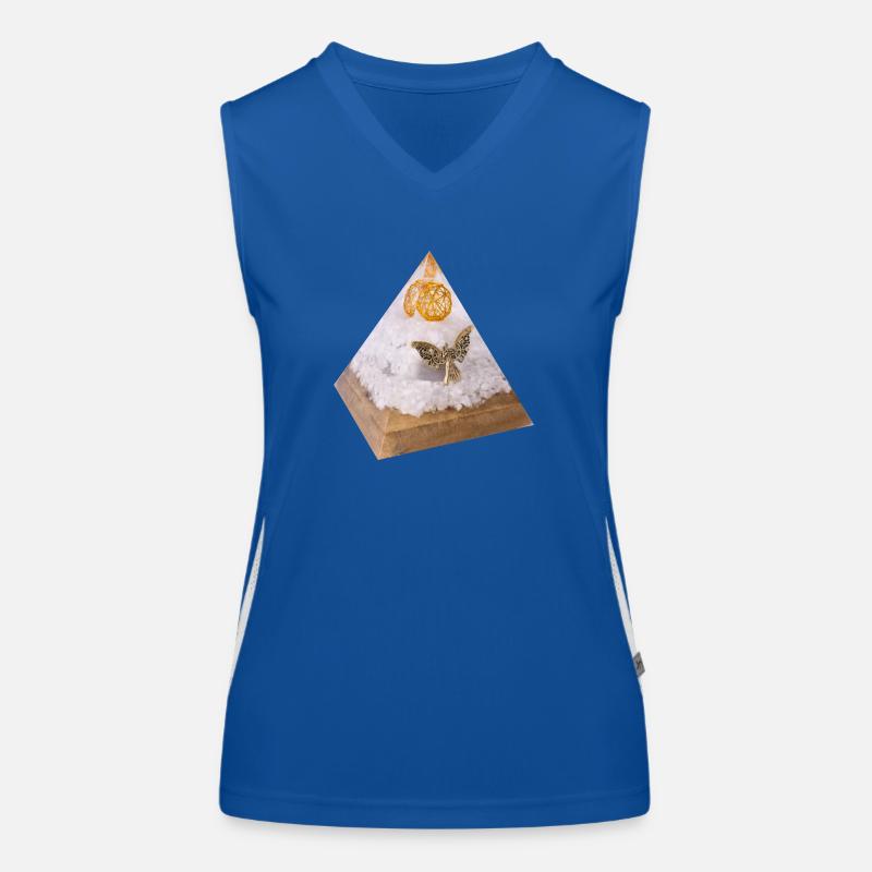 Erzengel Michael Pyramide Funktionelles Kontrast-Tank Top für Frauen