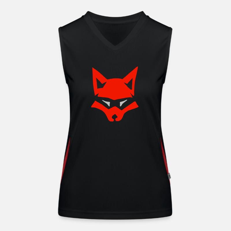 Fuchs Funktionelles Kontrast-Tank Top für Frauen