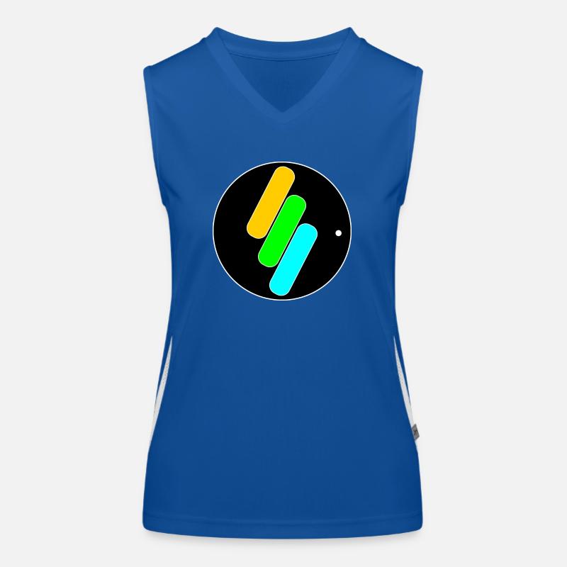 Conception à 3 bandes Débardeur respirant contrasté Femme