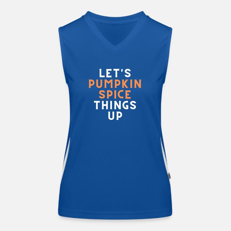 Let's Pumpkin Spice things up Women's Functional Contrast Tank Top