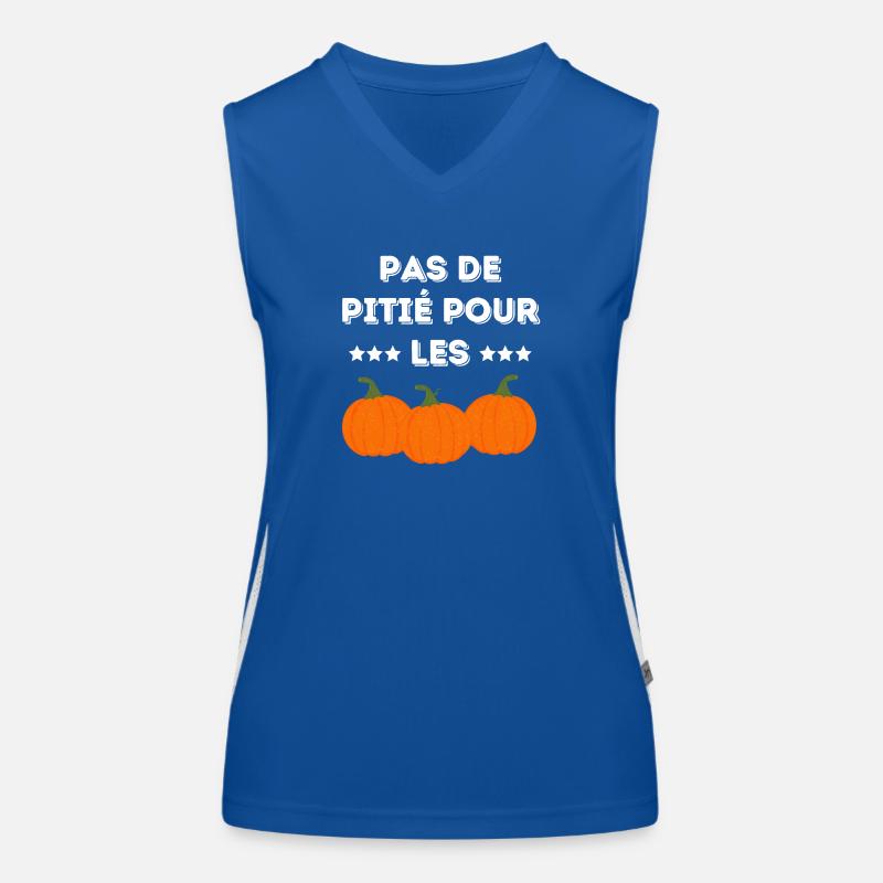 Pas de pitié pour les citrouilles Débardeur respirant contrasté Femme