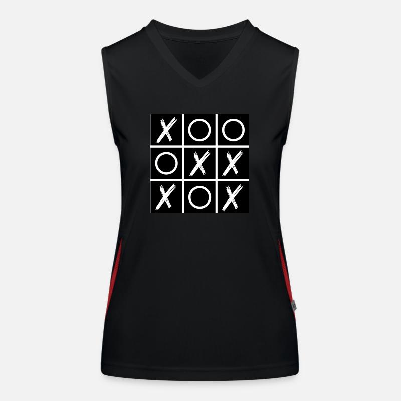 tic-tac-toe Women's Functional Contrast Tank Top
