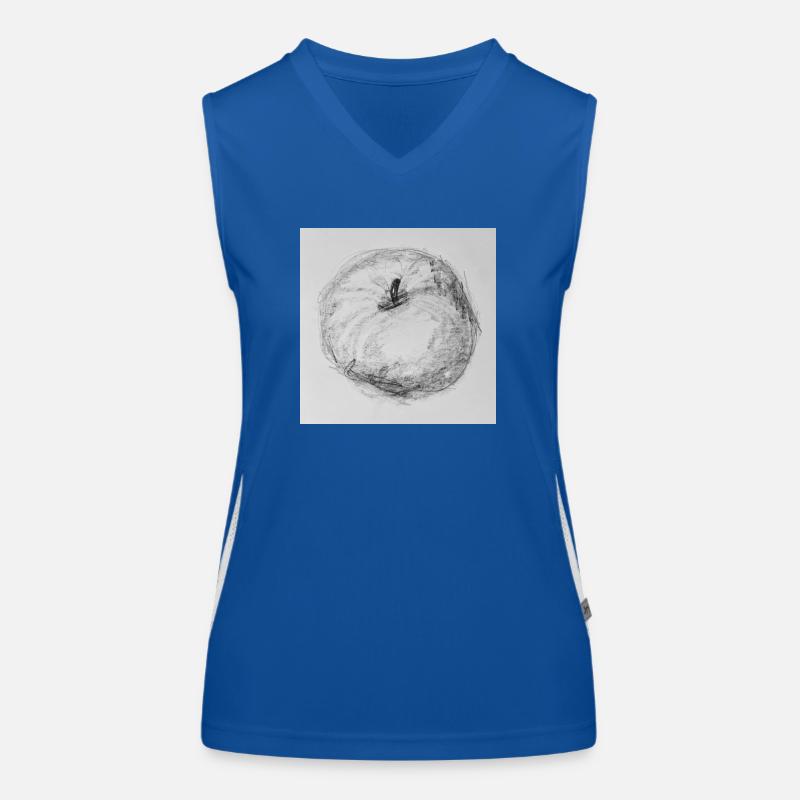 Apfel Funktionelles Kontrast-Tank Top für Frauen