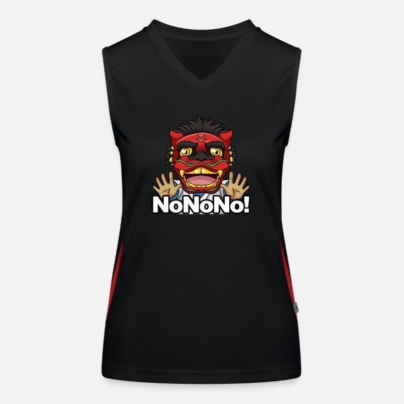 Nonono, bitte nicht. Funktionelles Kontrast-Tank Top für Frauen