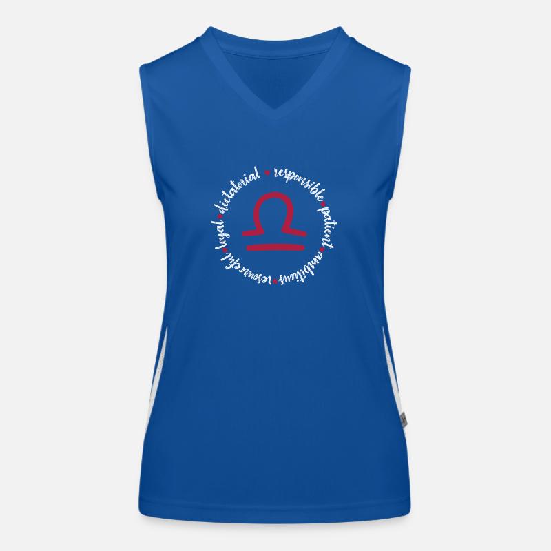 Waage Stern Funktionelles Kontrast-Tank Top für Frauen