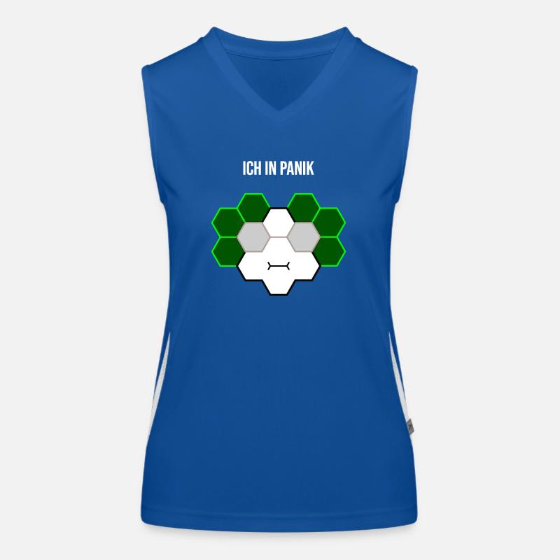 Ich in Panik Funktionelles Kontrast-Tank Top für Frauen