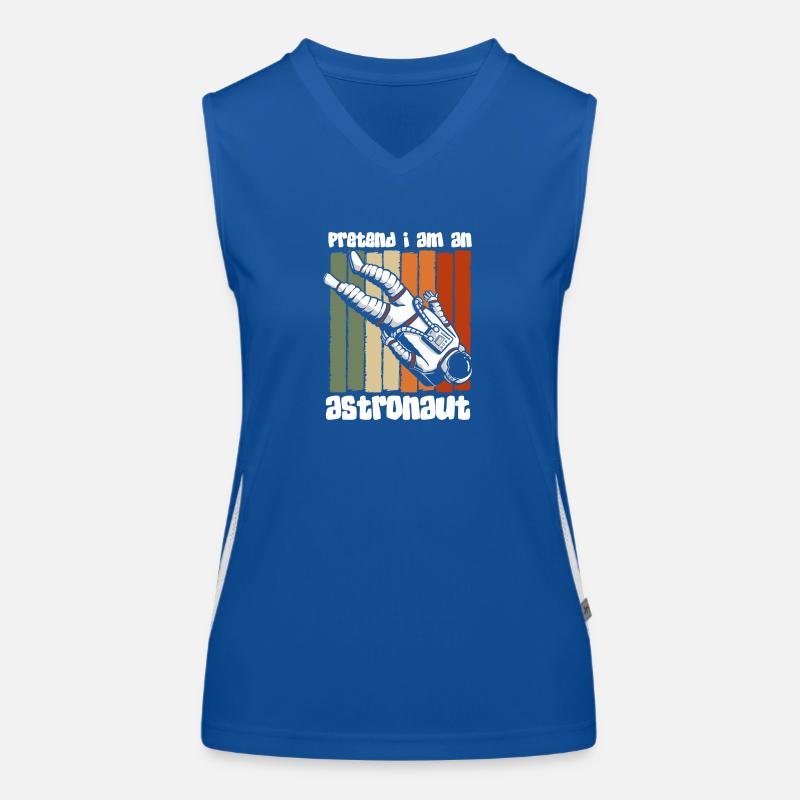 Space Logo Spaceman Spaceman Women's Functional Contrast Tank Top