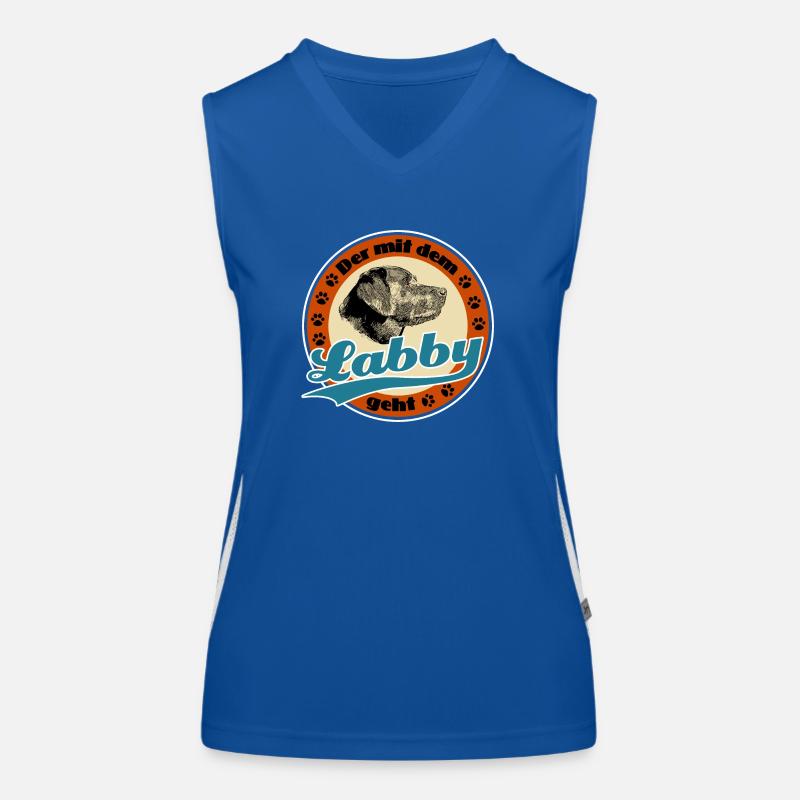 Der mit dem Labby Funktionelles Kontrast-Tank Top für Frauen