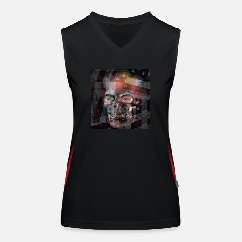 Rock n Roll - Women's Functional Contrast Tank Top - black/red