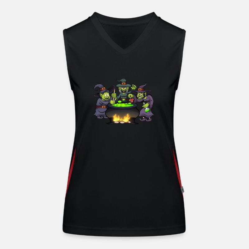 Halloween Witches Women's Functional Contrast Tank Top