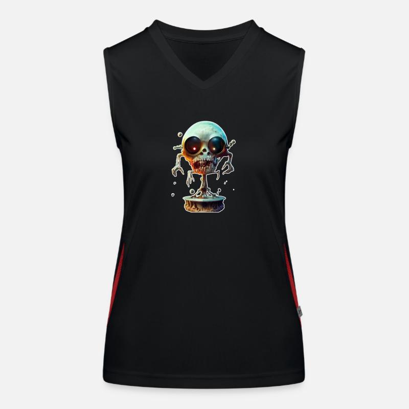 Zombie effrayant Débardeur respirant contrasté Femme