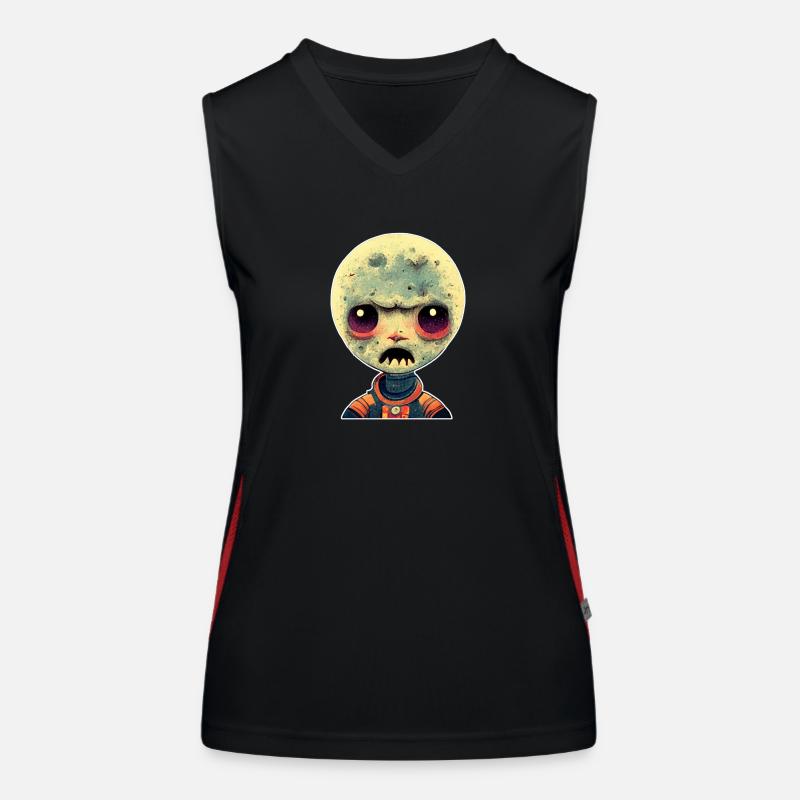 Space Zombie Women's Functional Contrast Tank Top