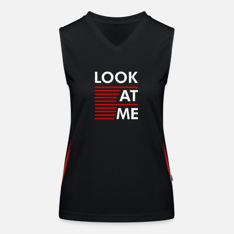 Déclaration Regardez-moi Débardeur respirant contrasté Femme