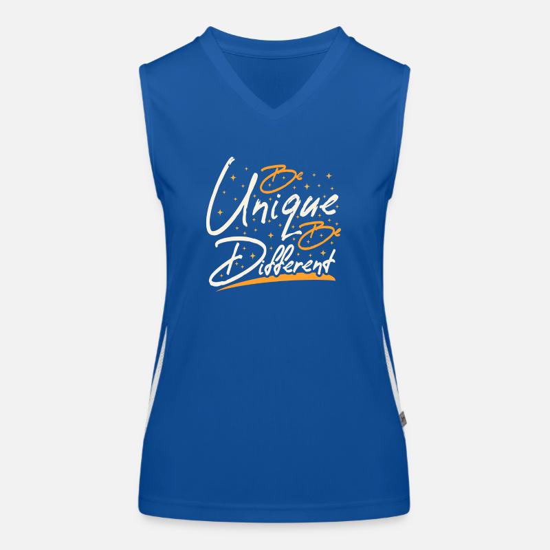 Be Unique Be Different Women's Functional Contrast Tank Top