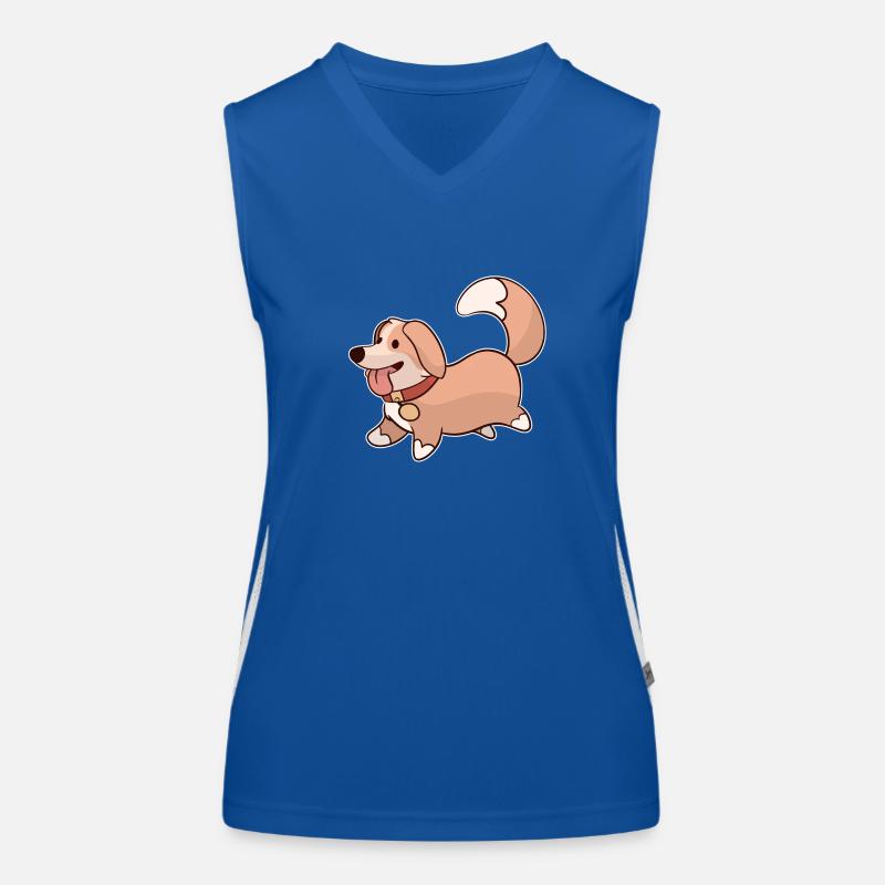Cute dog Women's Functional Contrast Tank Top