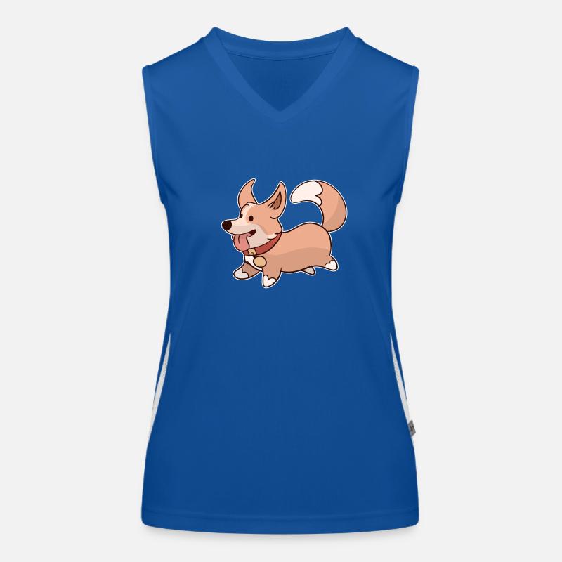 Süßer Hund Funktionelles Kontrast-Tank Top für Frauen