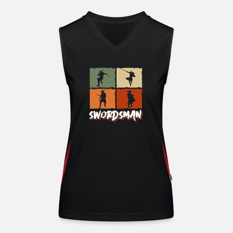 Sword Fight Women's Functional Contrast Tank Top