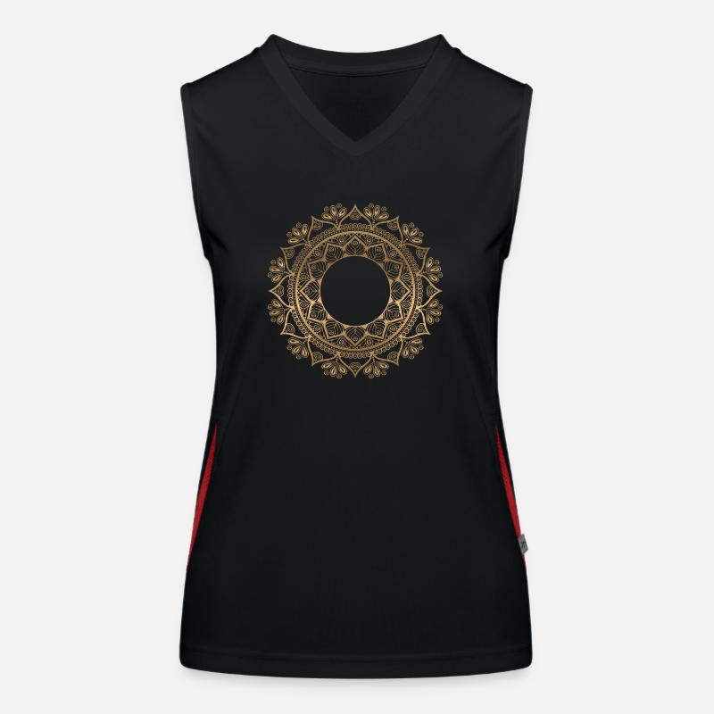 MANDALA 008 Débardeur respirant contrasté Femme