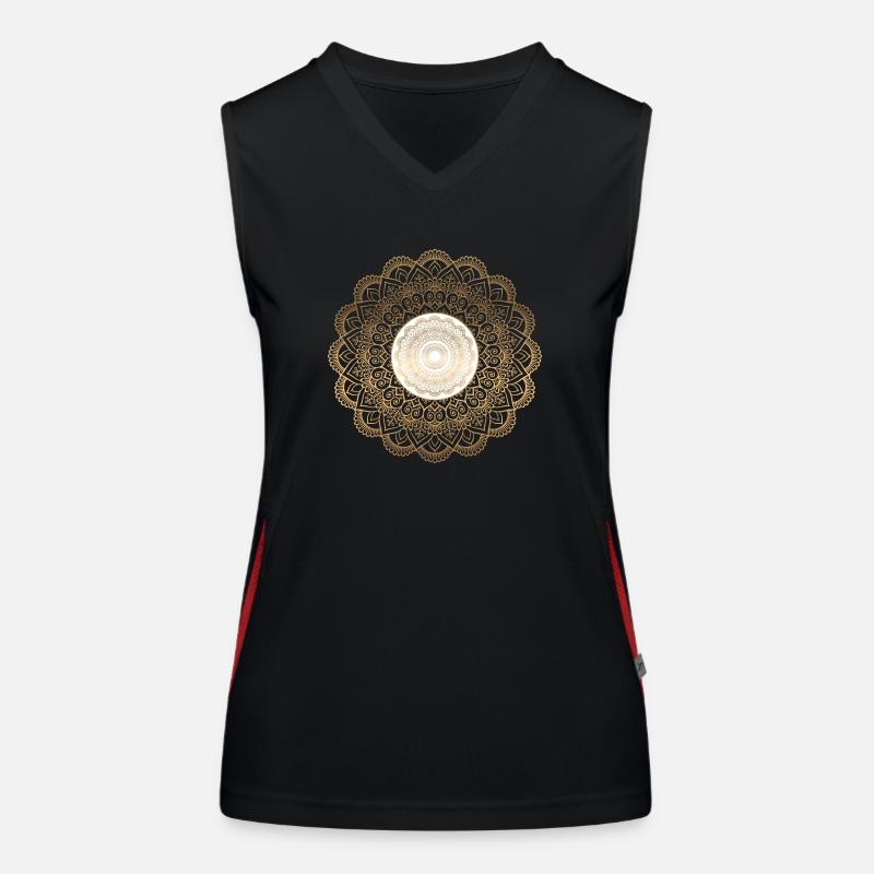 MANDALA 012 Débardeur respirant contrasté Femme
